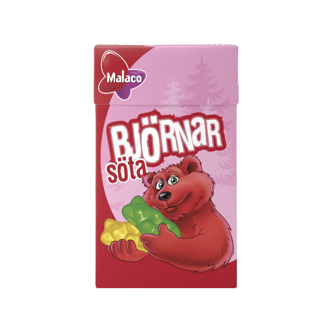 Malaco Sweet Bears - Fruity Gummy Candy (32 g)